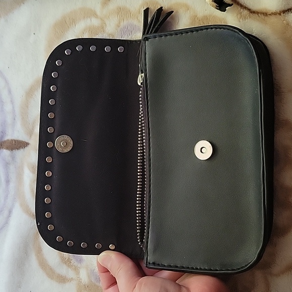 Bebe Black Studded Purse for belt - Picture 3 of 5